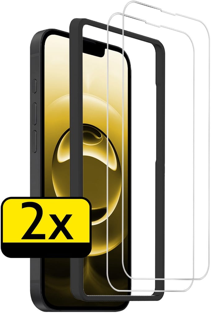 Screenprotector - Geschikt voor Apple iPhone 16e - 2 Stuks - Met Installatie Frame - Beschermglas - Gehard Glas - Tempered Glass - Screen Protector