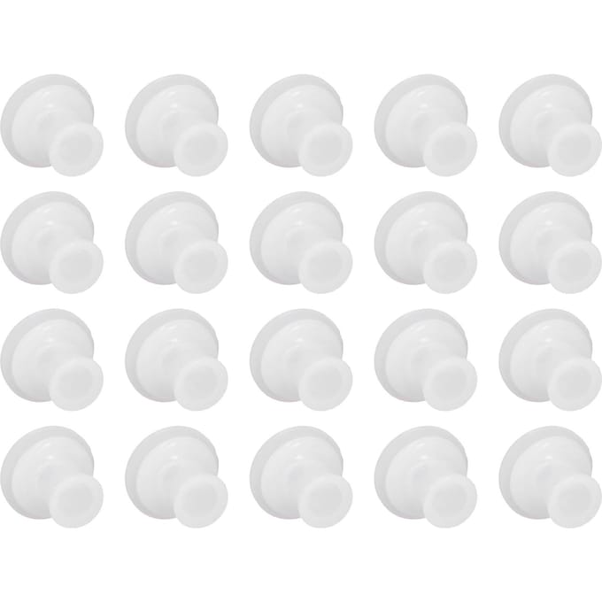 20 PCS Accessoire de Couvercle Intérieur d'Autocuiseur Universel Silicone Joint d'Étanchéité Central Fixe Bouchon de Remplacement white