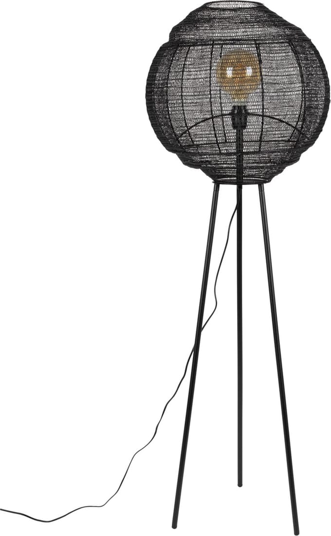 Dutchbone Meezan Vloerlamp Zwart