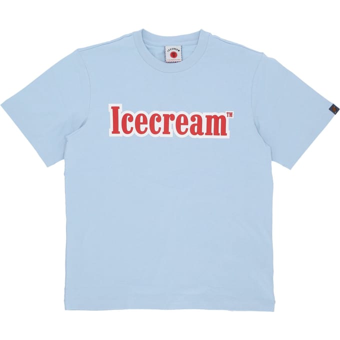 Heren T-shirt Puff Print Logo Tee Blue