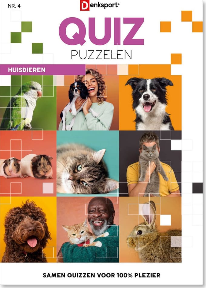 Denksport Puzzelboek Quiz puzzelen, editie 4
