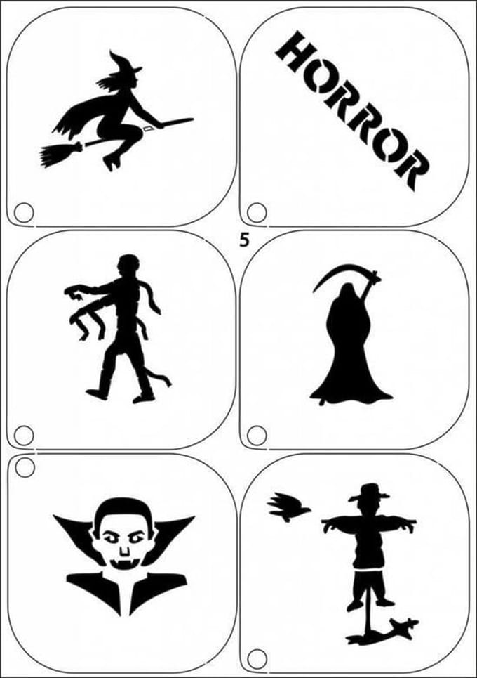 Schminksjabloon - Halloween - Nr.5