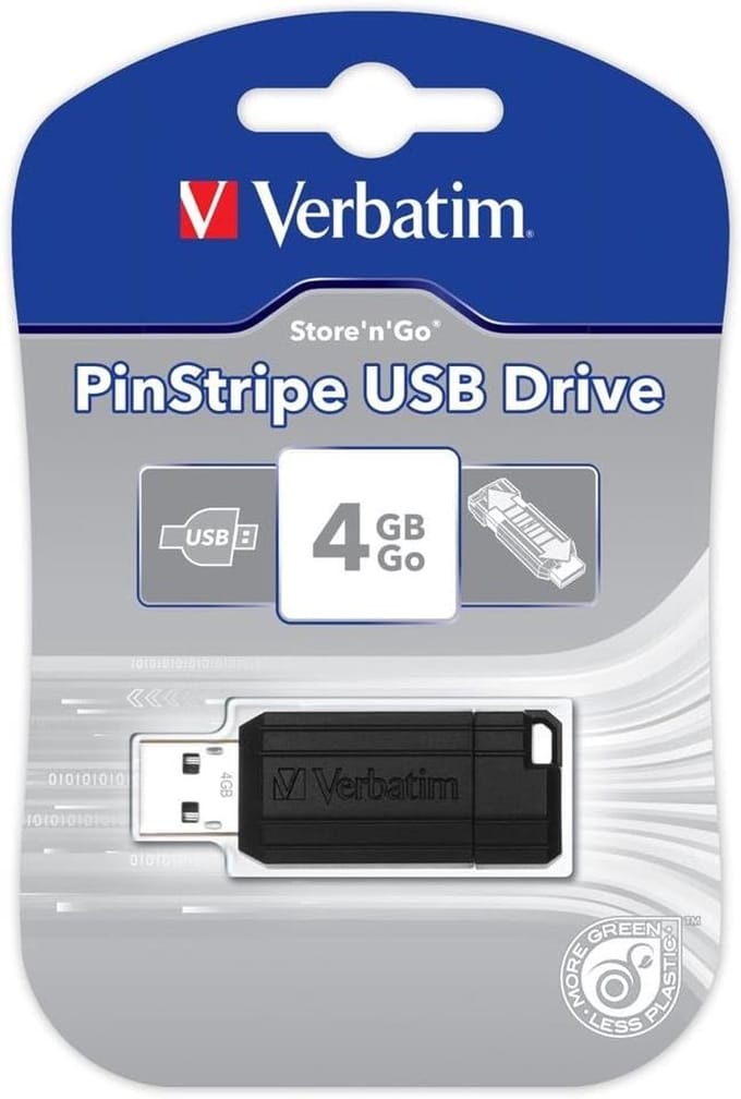 USB Geheugenstick - Opslag Stick - Bestanden Overzetten - Uitschuifbare Connector - 4 GB - Zwart