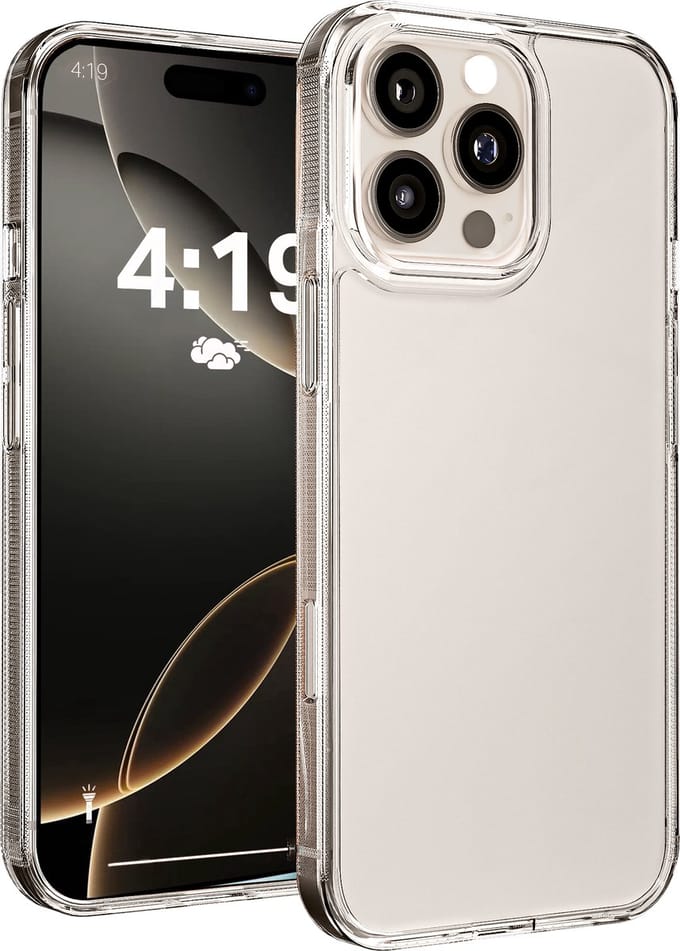 Hoesje geschikt voor iPhone 16 Pro Max hoes transparant shock proof