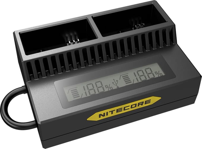 Nitecore UGP3 dubbel USB lader voor Hero3 en Hero3+