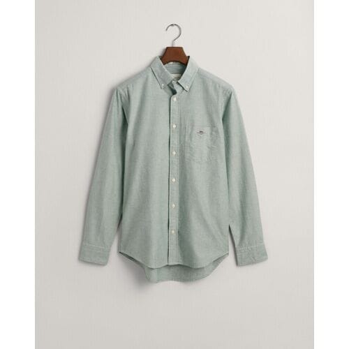 Gant casual overhemd regular fit groen button-down boord