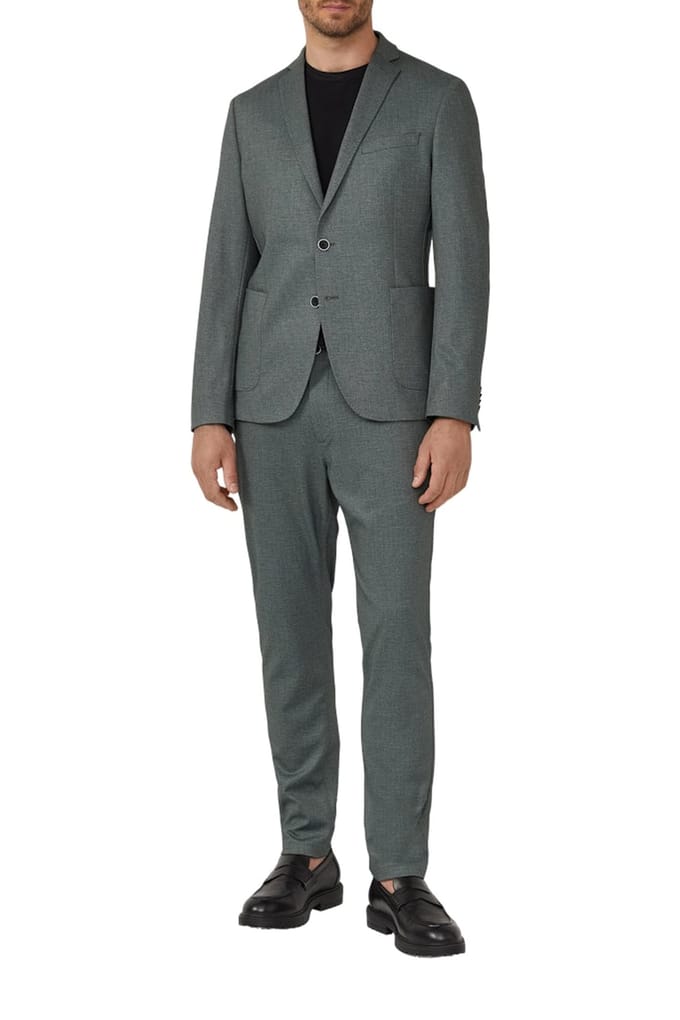 s.Oliver - male - s.O JOGG: Slim fit jack van fijn gedessineerde interlockjersey