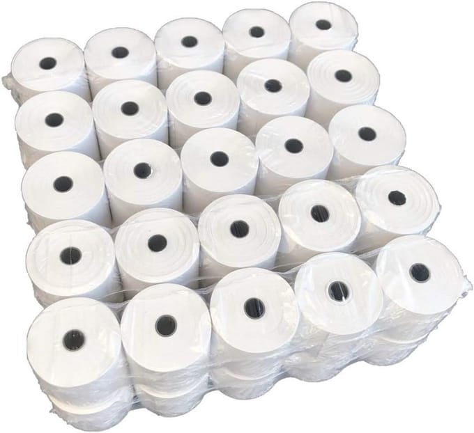 50 Kassarollen Normaal Papier 70 x 80 mm - Houtvrij en Gecertificeerd