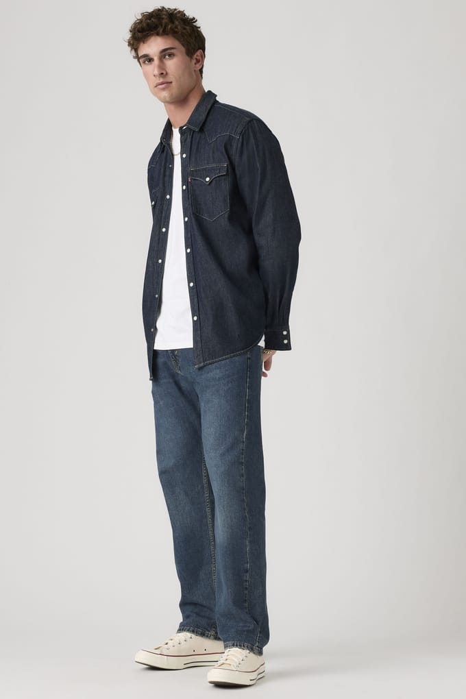 Levi's 505™ Regular Goth Fog Adv Größe: W29L32 | Relaxed Fit Outlet | Herren