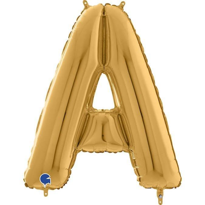 Ballon Foil Lettre A, 66cm, Doré