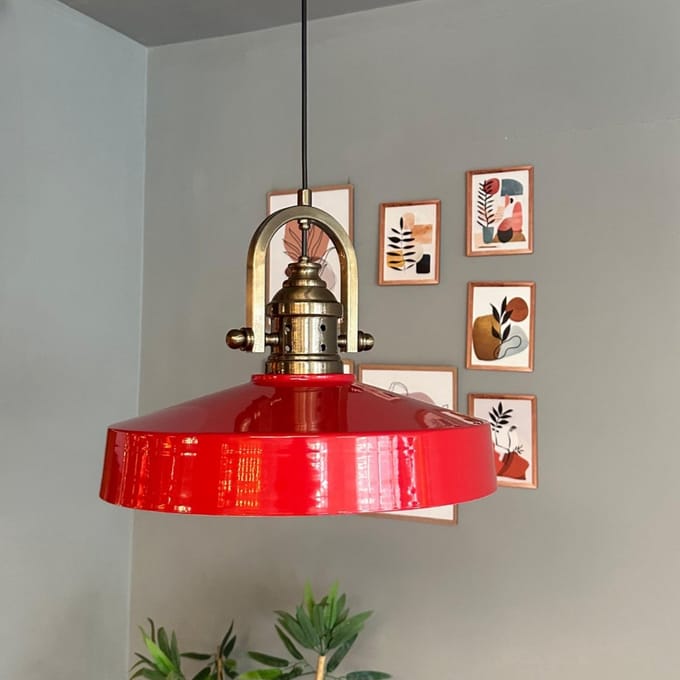 Bamyum Ace Hanglamp Industrieel Metaal Ø39 cm, Vintage Hanglamp, E27 Pendellamp
