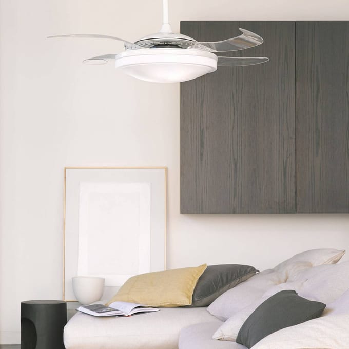 Beacon Lighting Plafondventilator Fanaway Evo 1 wit 121 cm stil