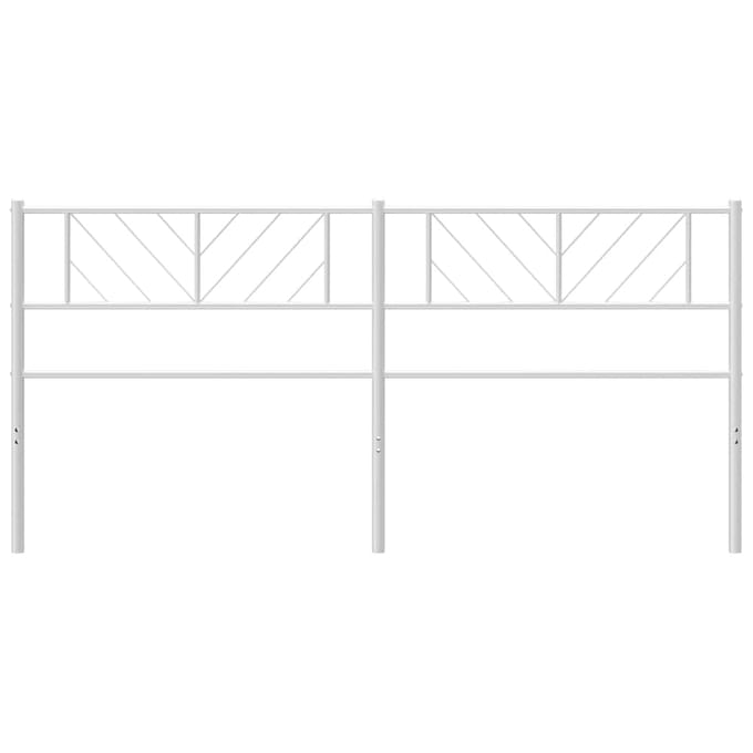 vidaXL - Vervangend - hoofdbord - 200 - cm - metaal - wit