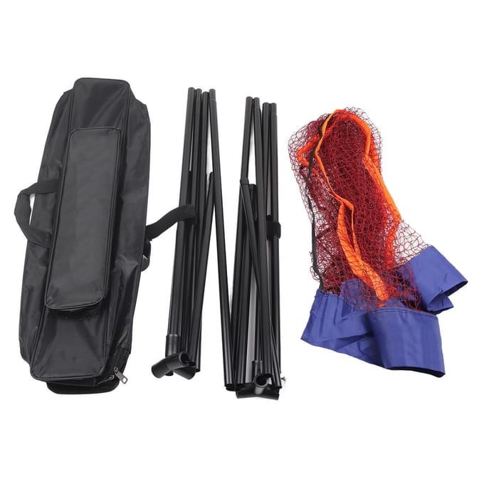 Support de Filet de Badminton Pliable Portable Filet de Tennis Réglable pour Jeu Intérieur Extérieur 3.1M black