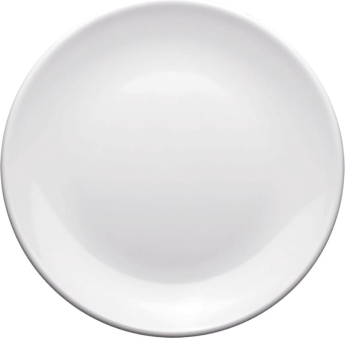 Seco bord - 23 cm - melamine wit - doos a 6 stuks