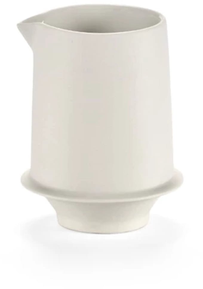 Serax Kelly Wearstler Dune melkkan 8x7.6cm H9.9cm alabaster (per stuk)
