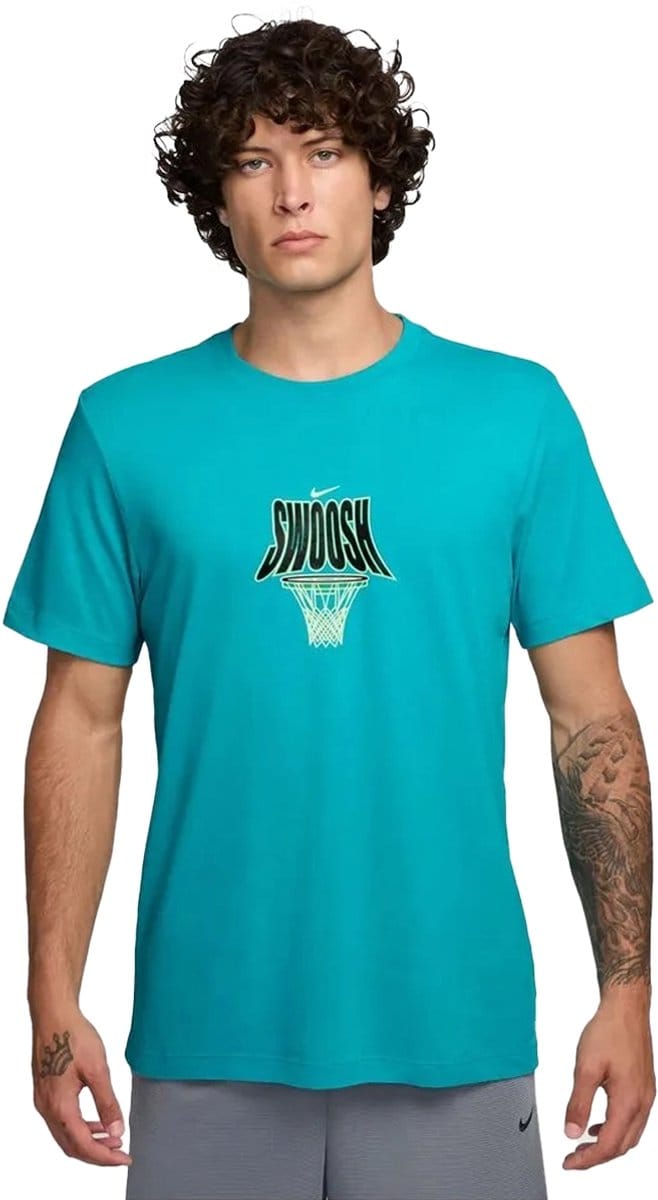 Nike dri-fit basketbalshirt in de kleur groen.