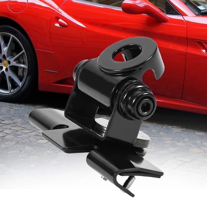 360 graden Verstelbare Hoekbeugel Standhouder Montage voor Auto Voertuig Mobiele Radio Antenne black
