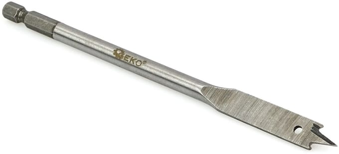 GEKO Spadeboor hout - 6mm diameter - 152mm lengte - Hex schacht - Koolstofstaal