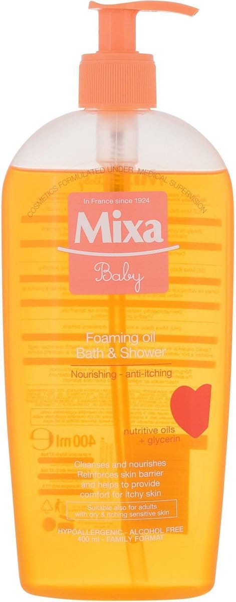 Mixa - Oil Foaming Bath and Shower Baby Oil Foaming Bath - 400ml