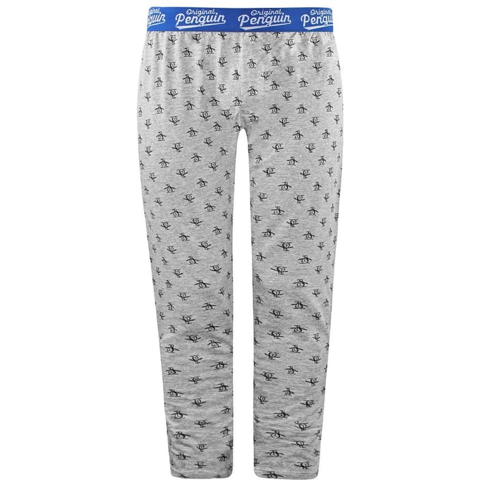Penguin Lounge heren pyjama grijs