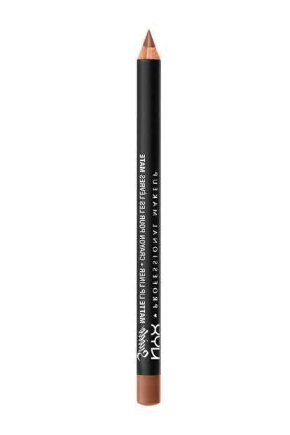 Nyx Professional Makeup Suede Matte Lip Liner - Soft-Spoken - Mat Lippotlood - Lichtbruin