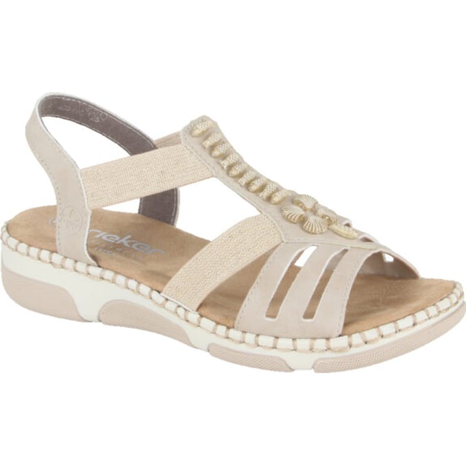 Rieker Sandalen - Dames - Beige - Maat:42
