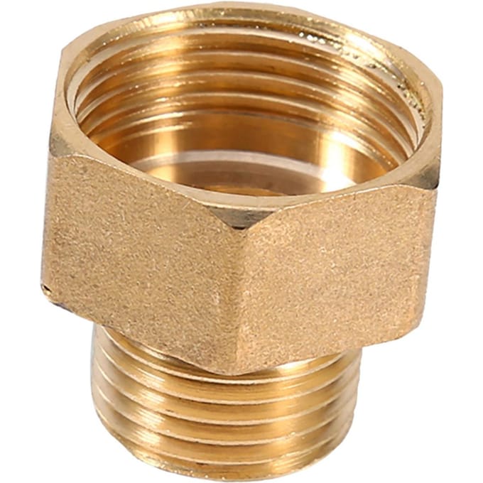 1 stuks Messing Waterleiding Zeskant Bus Reducer Adapter 1 2BSPT Buiten en 3 4BSPT Binnen Schroefdraad