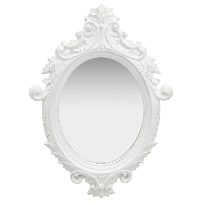 vidaXL - Wandspiegel - kasteel - stijl - 56x76 - cm - wit