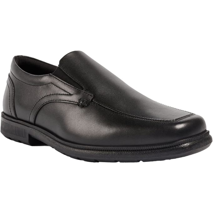Pod Carpenter Leer Jongens Zwarte Loafers