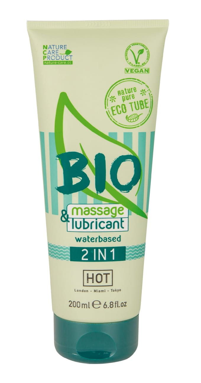 Hot Bio 2 In 1 Waterbasis Glijmiddel En Massagegel