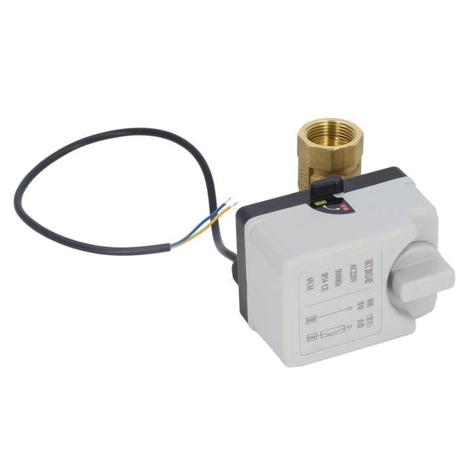 Kogelkraan Gemotoriseerd 2 Draads 2 Weg Automatisch Handmatig Normaal Open DN20 AC220V voor Besturing