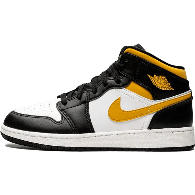 Air Jordan 1 Mid White Pollen Black (GS)
