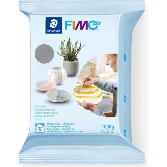 Boetseerklei Staedtler Fimo air 8101 1000 gram grijs