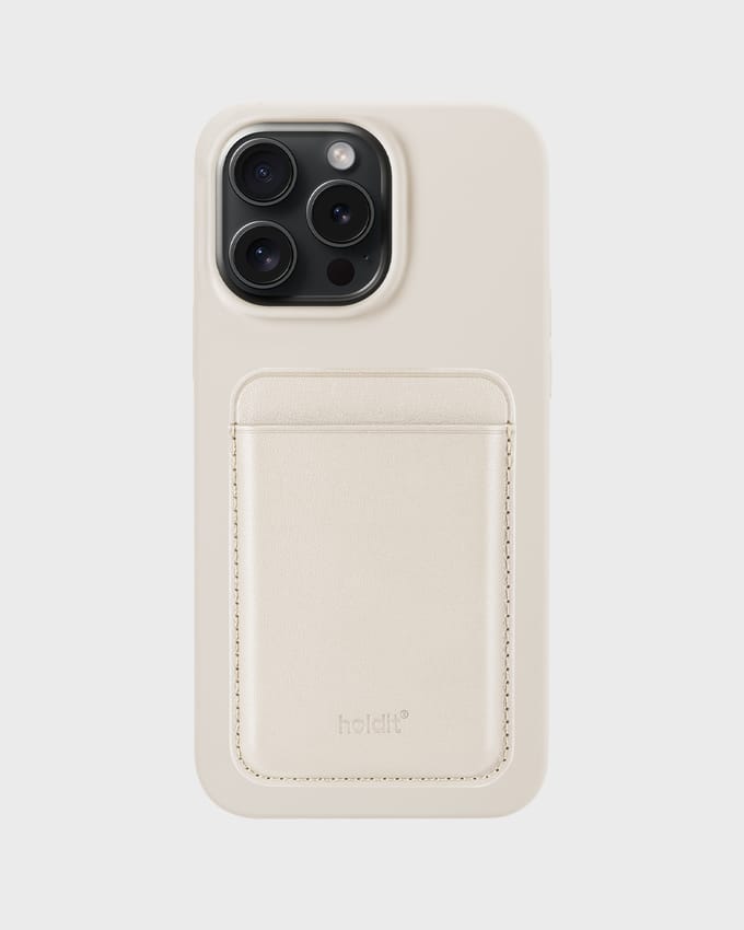 Light Beige Card Holder Magsafe Compatible
