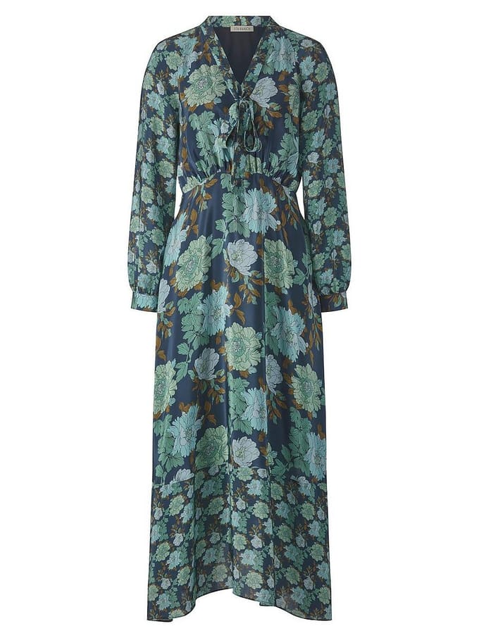 Jurk lange raglanmouwen Van Uta Raasch blauw