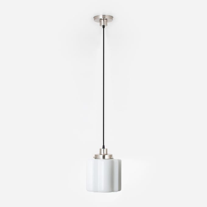 Hanglamp aan snoer Kramer 20's Matnikkel - Art Deco Trade