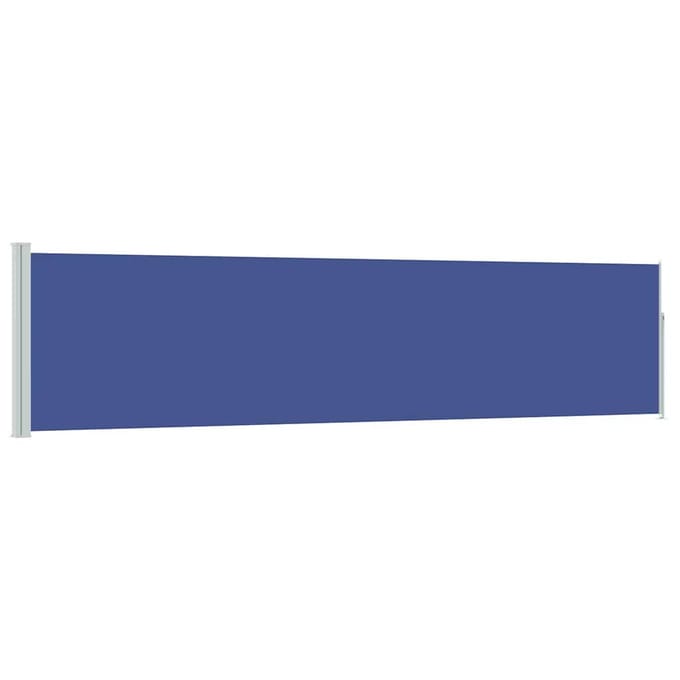 vidaXL - Tuinscherm - uittrekbaar - 117x514 - cm - blauw