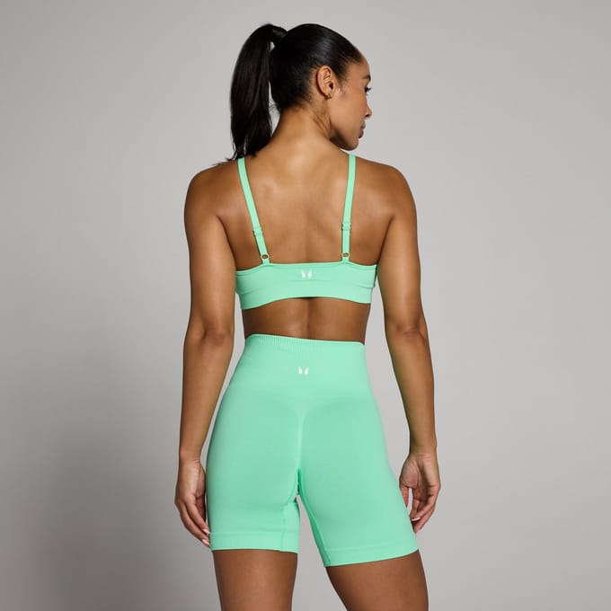 MP Dames Tempo Naadloze Ruched Front Sport-BH - Mintgroen - XXL