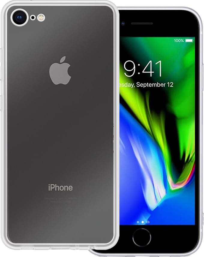 Hoesje Geschikt voor Apple iPhone 8 - Sterk & Shockproof - Hoes Cover - Siliconen Case - Transparant