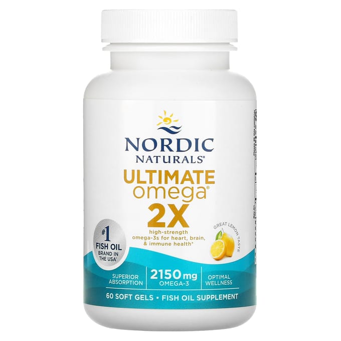Ultimate Omega 2X, Citroen, 2.150 mg, 60 Softgels (1,075 mg per softgel)