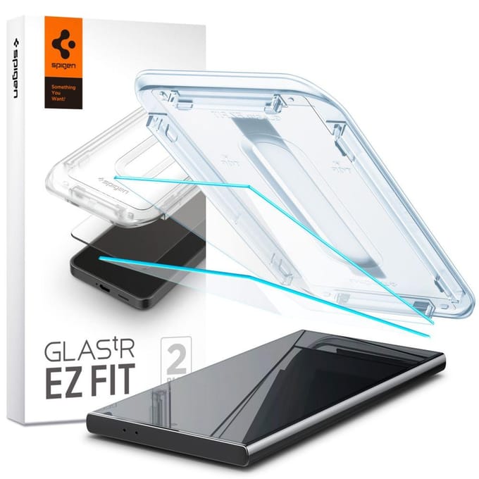 Spigen GLAStR EZ Fit Screenprotector 2 Pack + Applicator voor de Samsung Galaxy S24 Ultra