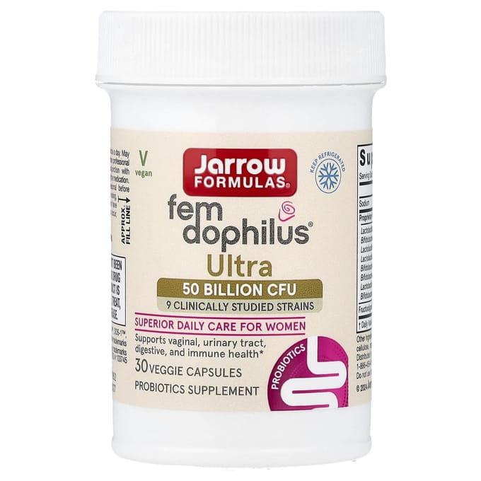 Jarrow Formulas, Fem-Dophilus® Ultra, 30 vegetarische capsules