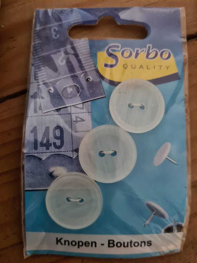 3 knopen wit/blanc sorbo