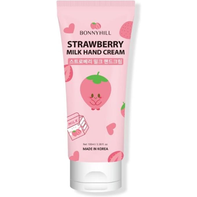 Bonnyhill Aardbeienmelk handcrème 100ml pink