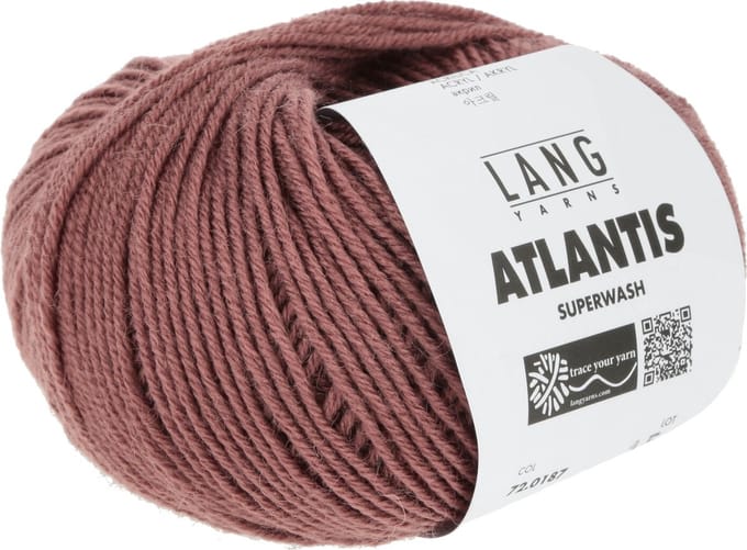 Lang Yarns Atlantis - 187 terrarood - Wol/Acryl-Mix Garen
