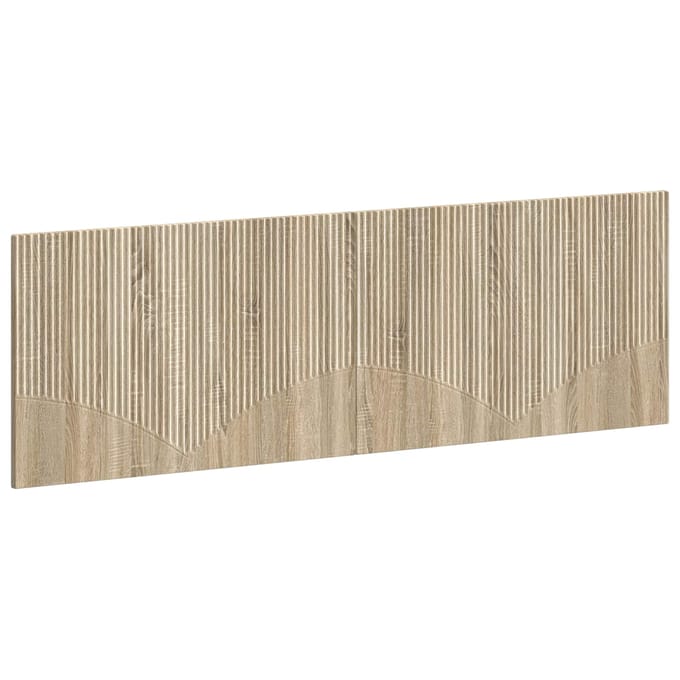 vidaXL - Wandgemonteerd - Hoofdbord - HOORN - Sonoma - Eiken - Bewerkt - hout