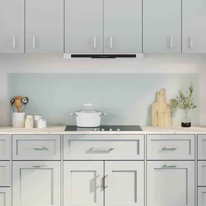 vidaXL - Keukenachterwand - 2 - st - Wit - 90 - x - 50 - cm - gehard - glas