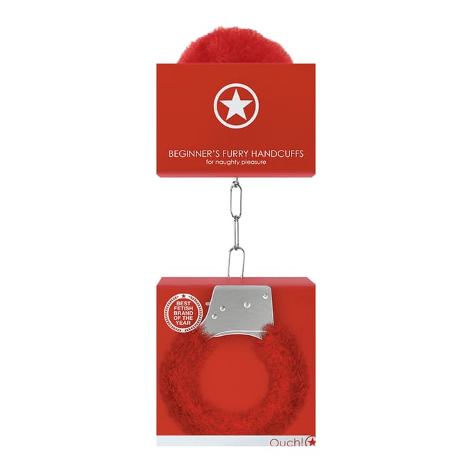 OUCH! – Plezier Fluwelen Handboeien voor Stoute Spellen – Rood