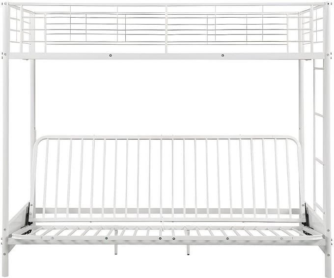 Vente-unique Hoogslaper metaal wit 90 x 190 cm MODULO